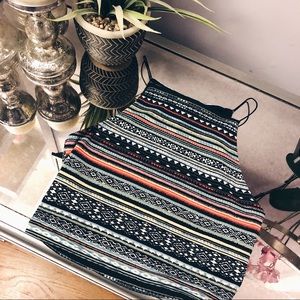 Boho Print Crop Top
